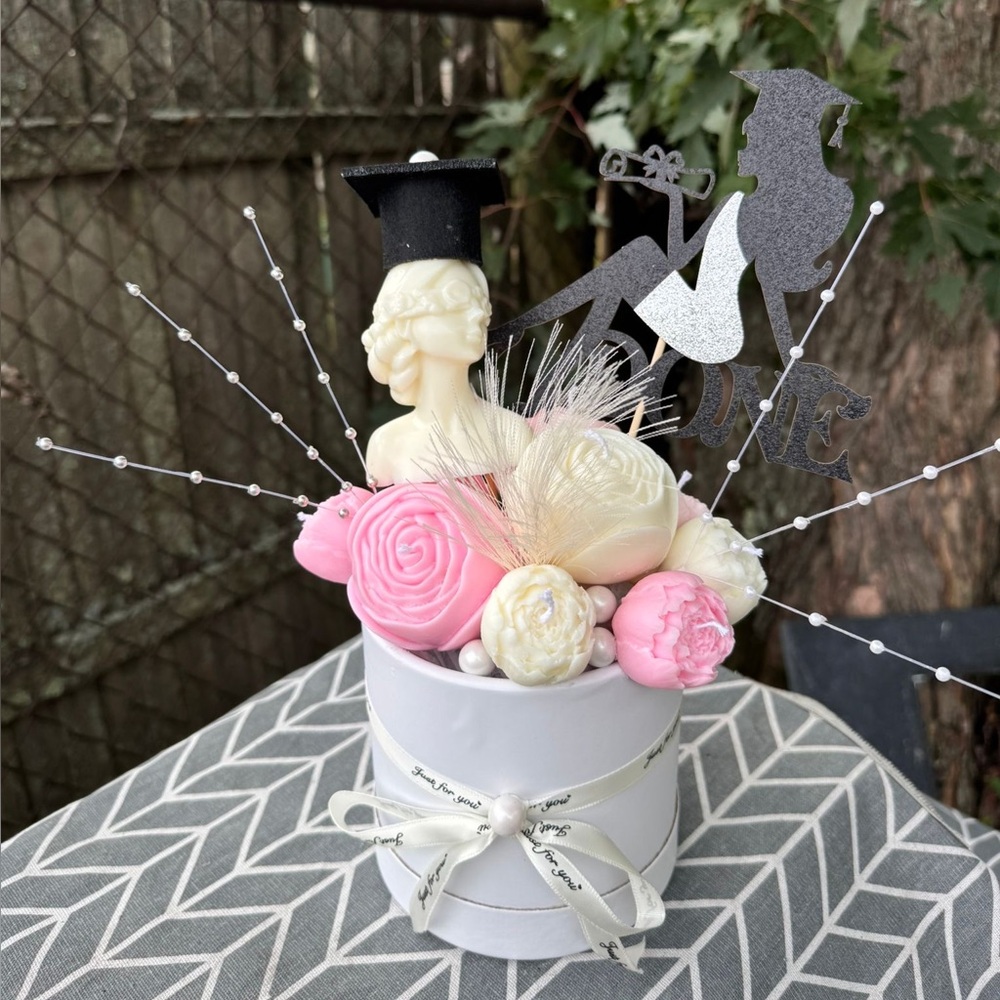 Graduation Themed Floral Arrangement